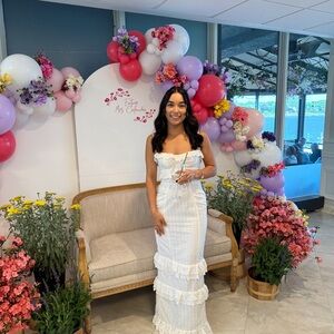 House of CB Eve ruffle dress